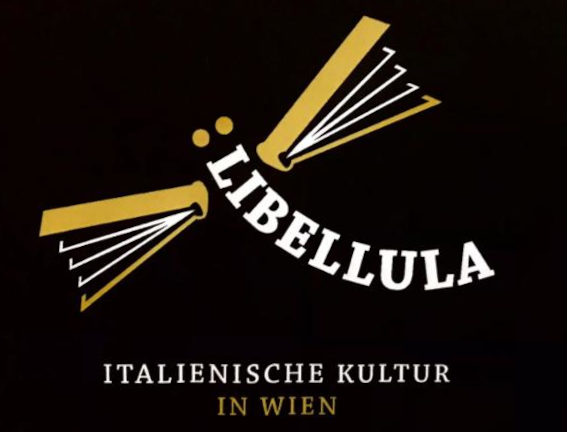 Logo di Libellula - sfondo nero